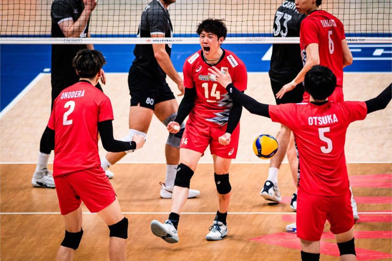 تیم ملی والیبال ژاپن در نیمه نهایی لیگ ملت‌ها