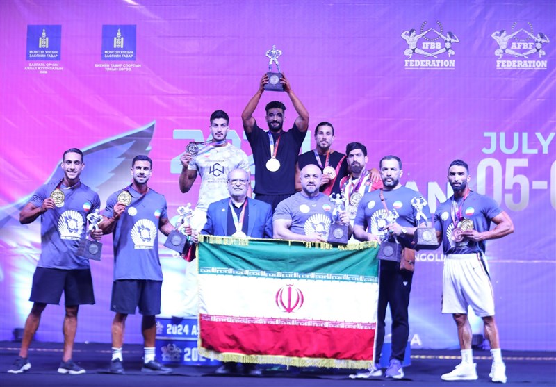 مقام اول تیم ملی پرورش اندام ایران در مسابقات قهرمانی آسیا