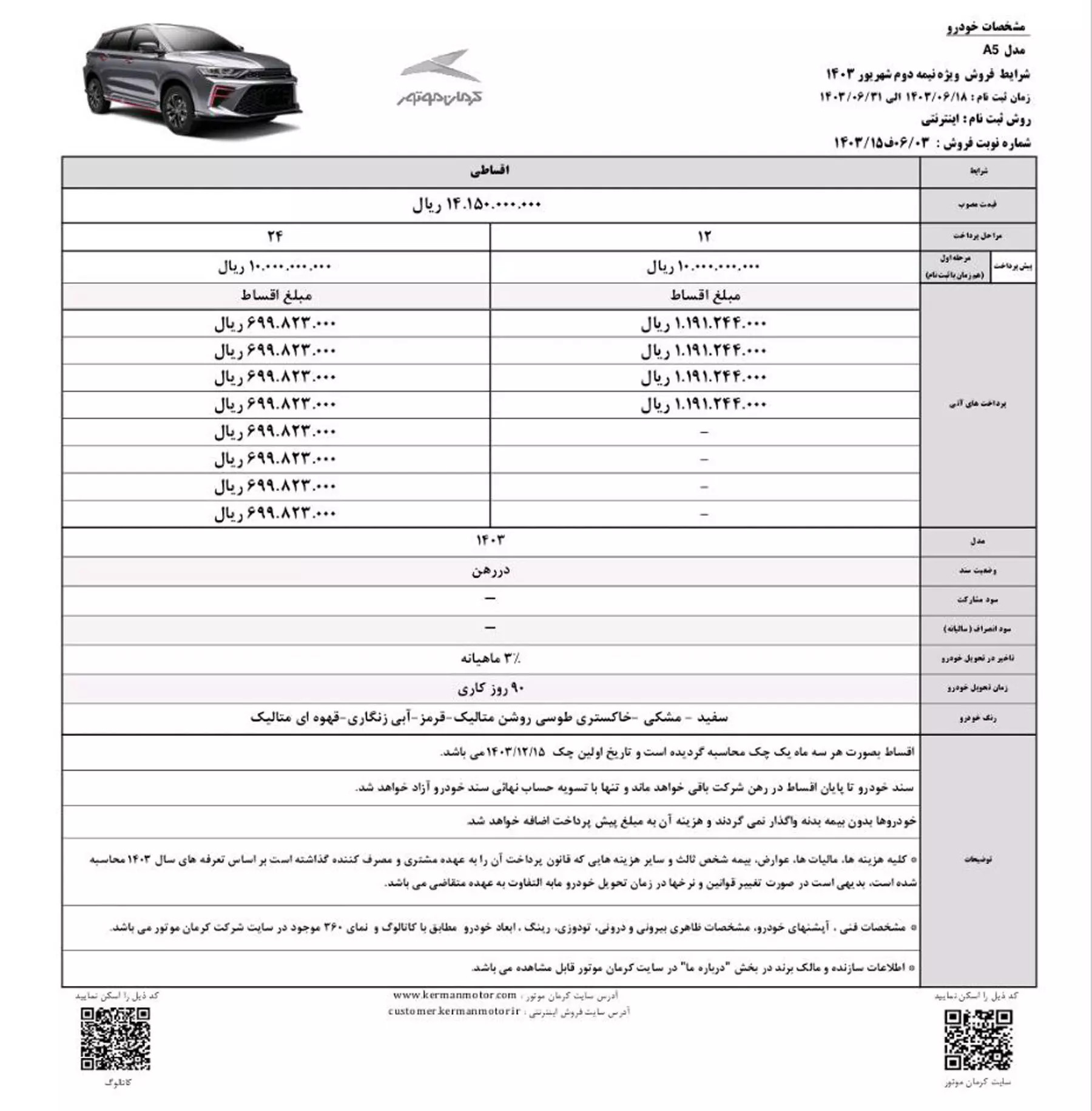 فروش اقساطی KMC A5