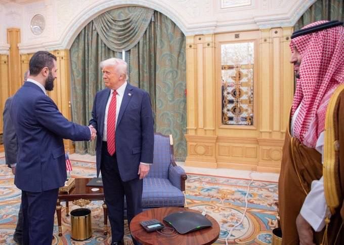 دیدار جولانی و «ترامپ» در عربستان+ عکس