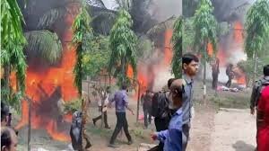 ببینید | جت آموزشی بنگلادش به طرز هولناکی سقوط کرد