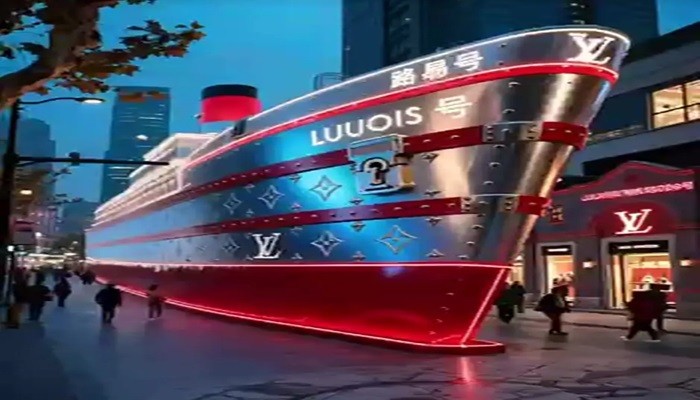 بازگشایی عجیب‌ترین فروشگاه بزرگ لویی ویتون در چین