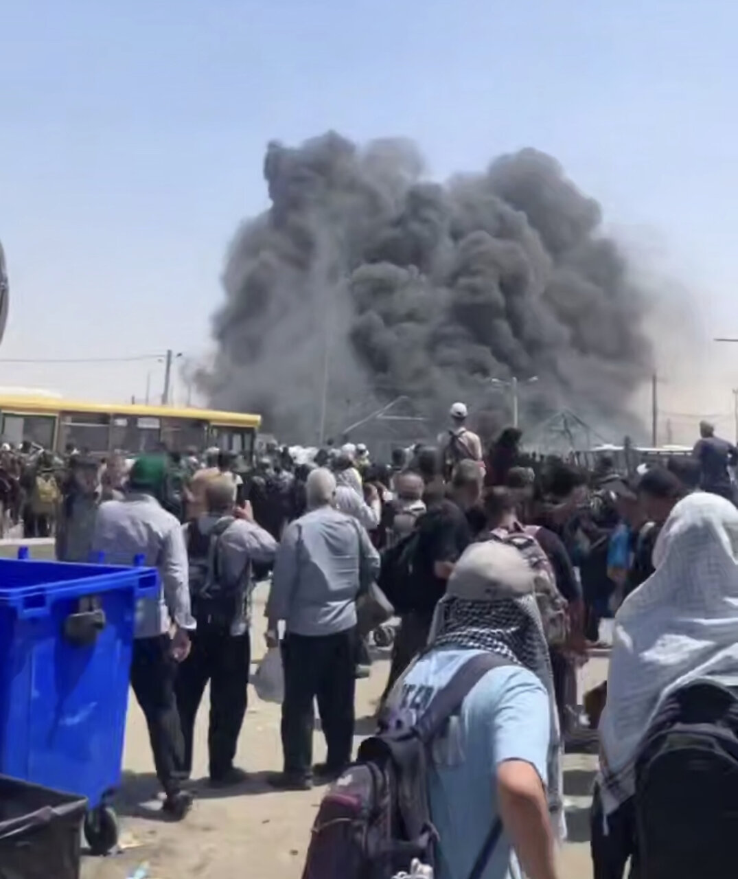  آتش‌سوزی در مرز مهران