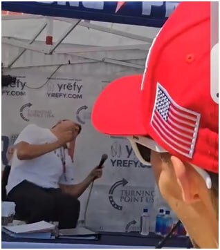 اولین تصاویر از لحظه ترور چارلی کرک | متحد ترامپ مورد اصابت گلوله قرار گرفت | واکنش فوری ترامپ به ترور دوستش