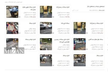 قیمت سرسامآور اجاره پیادهرو در تهران!