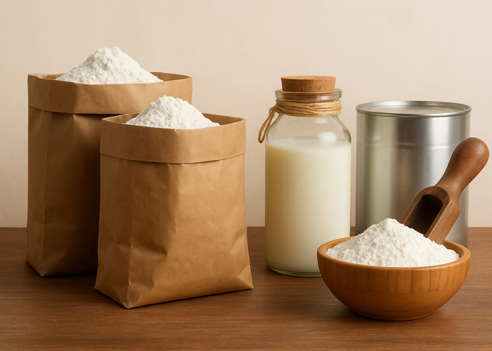 راهنمای جامع انواع بسته‌بندی شیر خشک: انتخاب مواد و فرایندهای بسته‌بندی