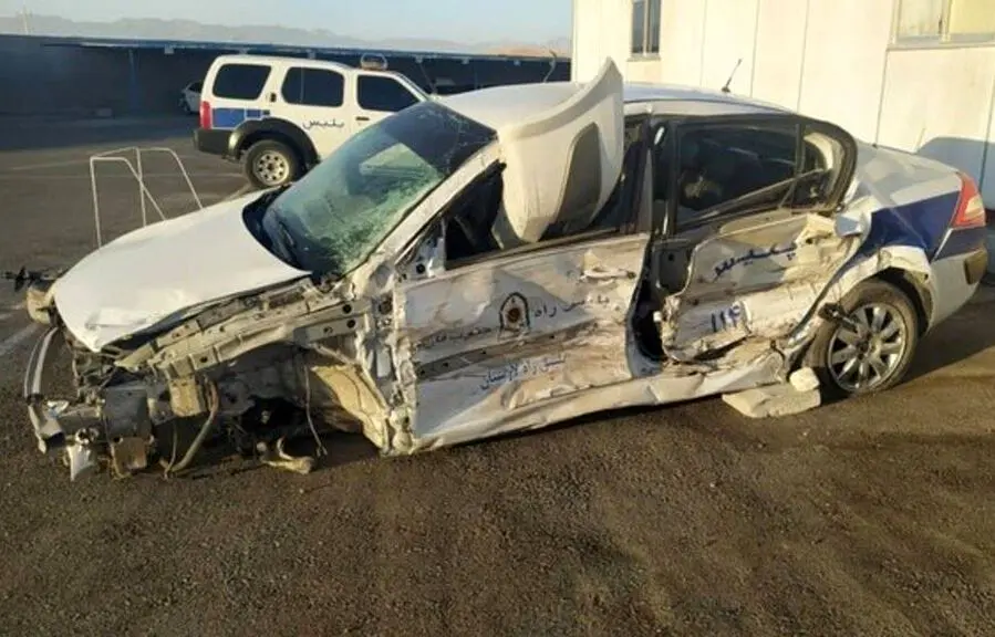 فوت ۲ مامور فراجا در پی واژگونی خودروی پلیس