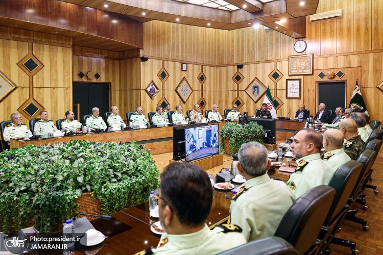 دیدار سرزده پزشکیان با سردار رادان