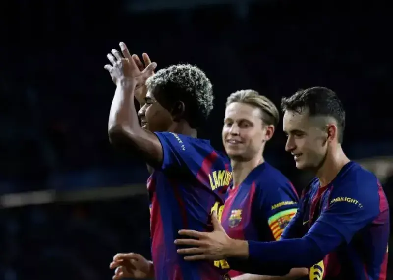 برد ۶-۱ بارسلونا مقابل المپیاکوس؛ طوفان بارسا طارمی و یارانش را برد!