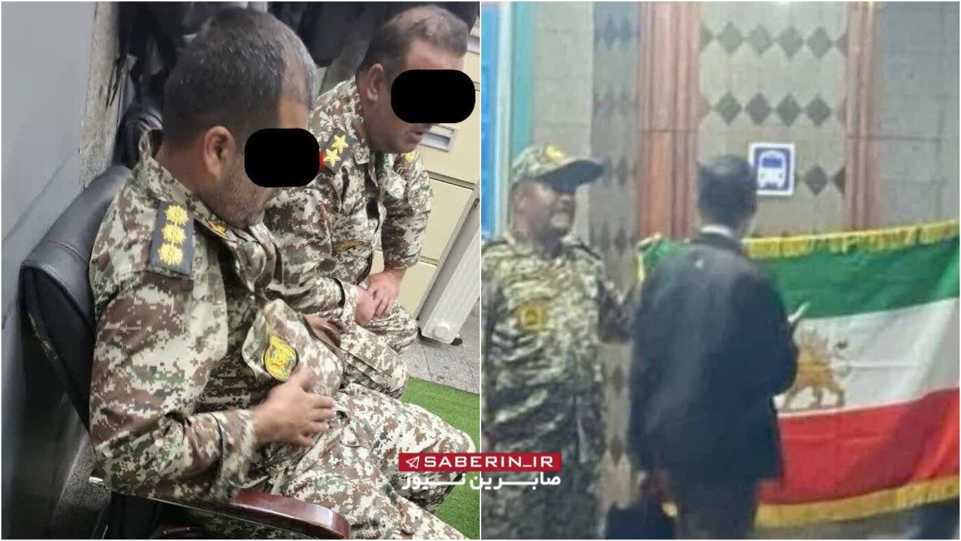 سوءاستفاده از لباس ارتش در متروی تهران +عکس