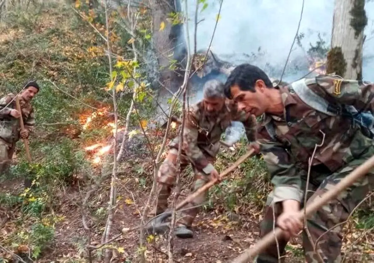 جزئیات تازه درباره آخرین وضعیت آتش‌سوزی در جنگل‌های «الیت» چالوس