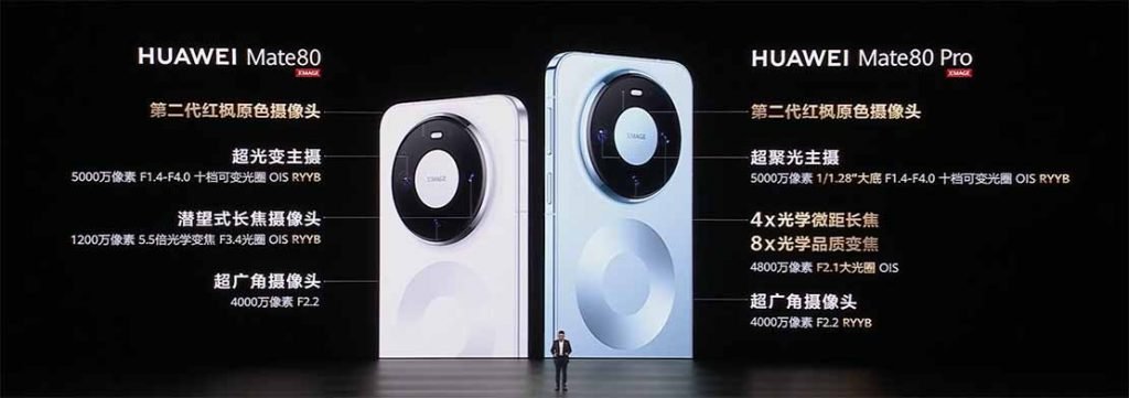 سری هواوی میت ۸۰ معرفی شد؛ نمایشگر ۸۰۰۰ نیتی با دوربین قدرتمند