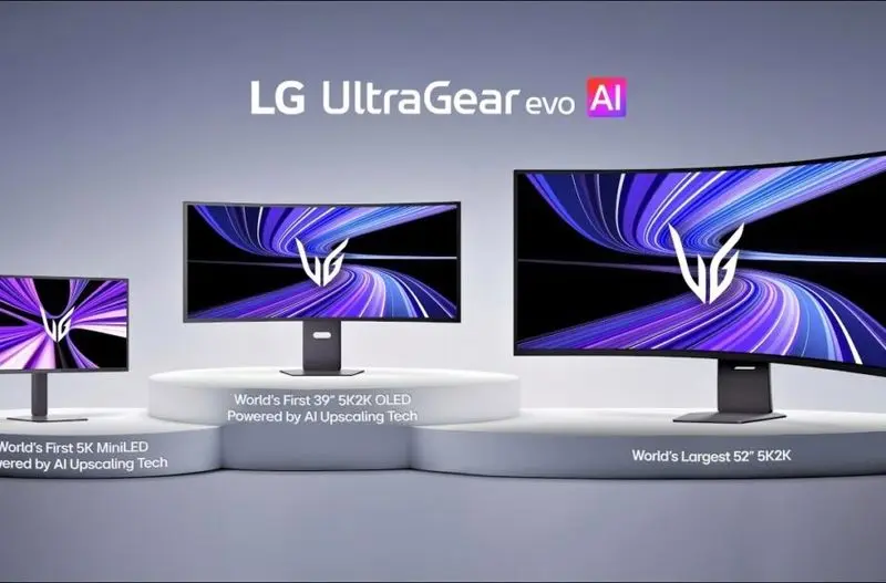 رونمایی ال‌جی از سه مانیتور گیمینگ UltraGear 5K با هوش مصنوعی