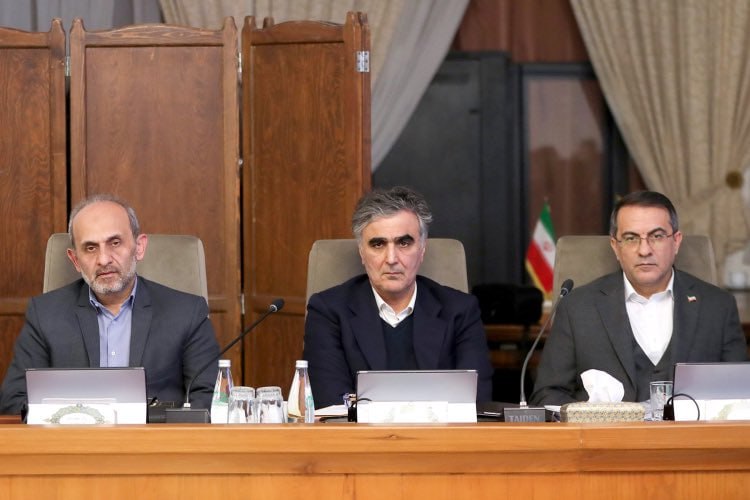 زبان بدن توجه‌برانگیز فرزین در جلسه هیئت دولت