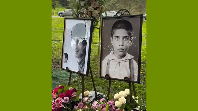 خاکسپاری بهرام بیضایی با نوای حسین علیزاده و مناجات خوانی مژده شمسایی