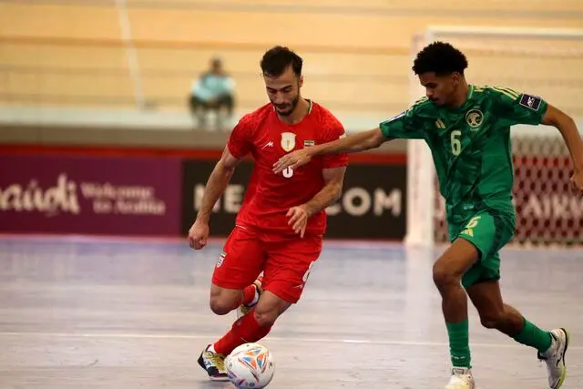 برد نفس گیر فوتسال ایران مقابل عربستان