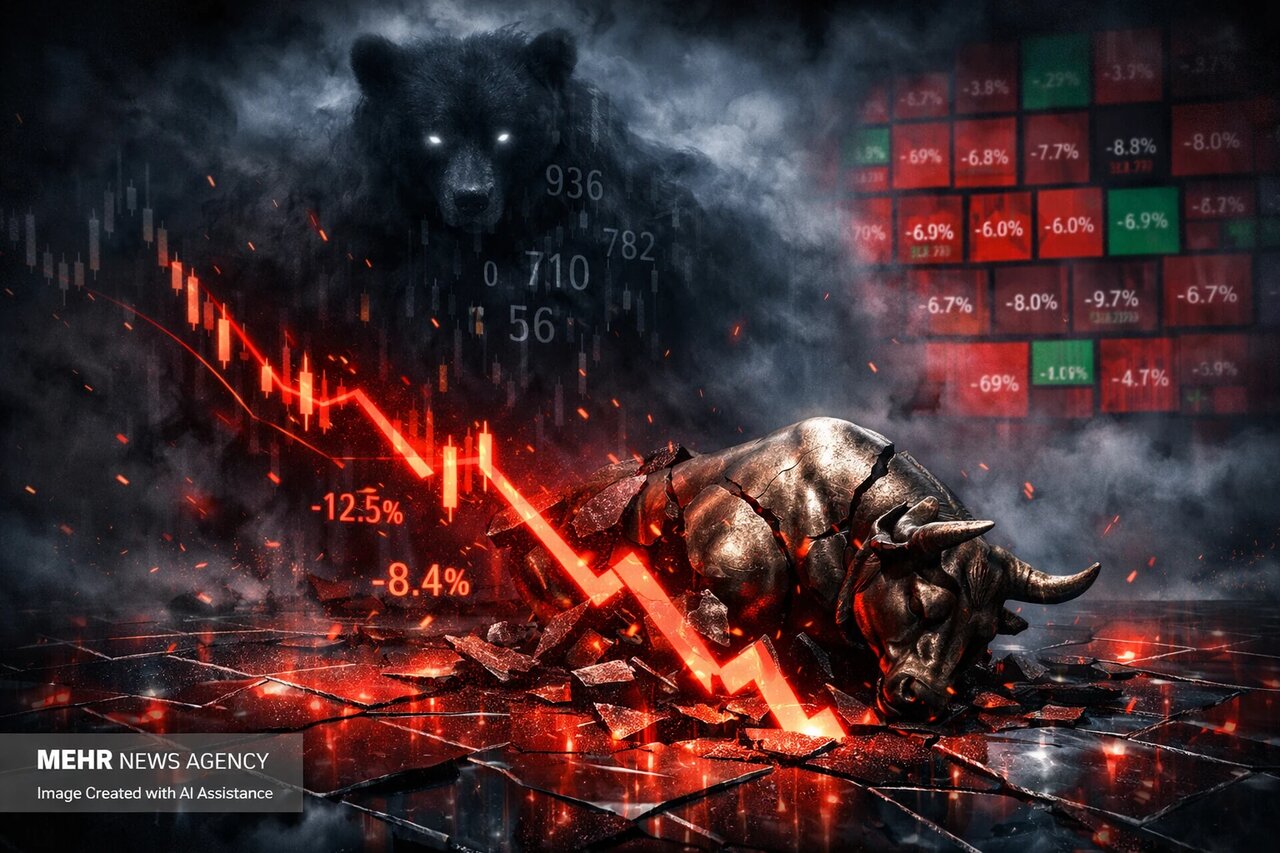 ریزش پیاپی شاخص کل بورس؛ زیان سهامداران سر به فلک کشید