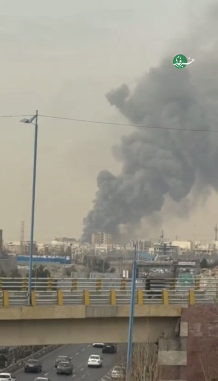 آتش‌سوزی در بازار جنت تهران