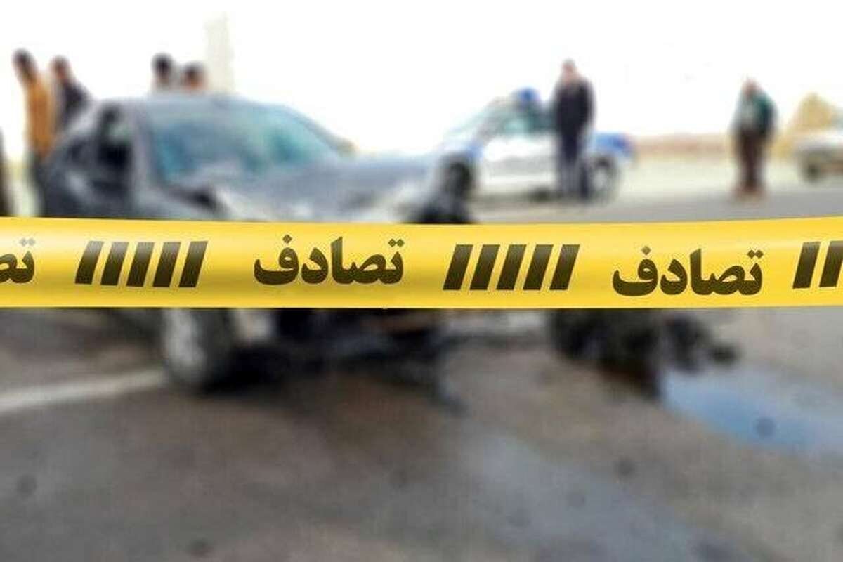 تصادف مرگبار پژو با پل عابر پیاده