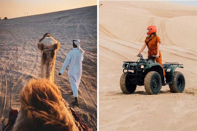 کویر را با شتر یا ATV کاوش کنید.