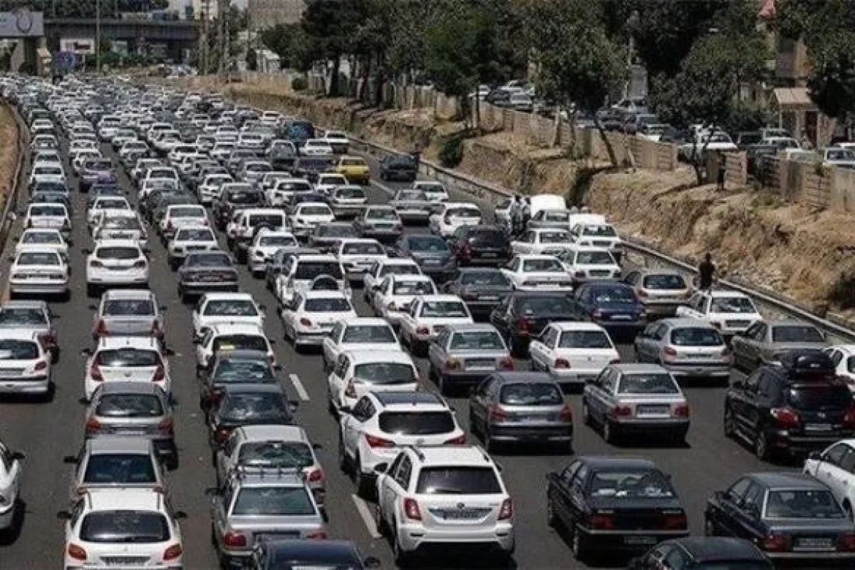 ترافیک سنگین در محورهای شمالی و شریان‌های منتهی به تهران